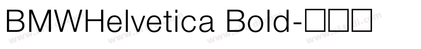 BMWHelvetica Bold字体转换